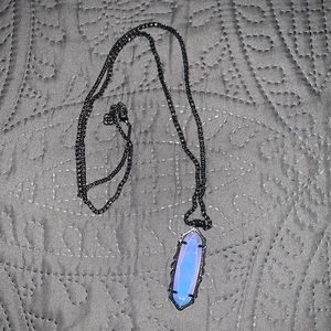 Black Kendra Scott Opaque stone necklace
